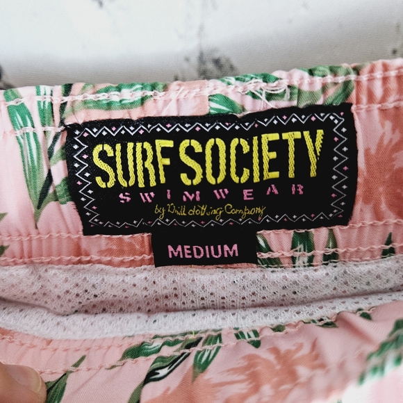 SURF SOCIETY | pineapple mesh lined swim trunk shorts - Picture 3 of 6